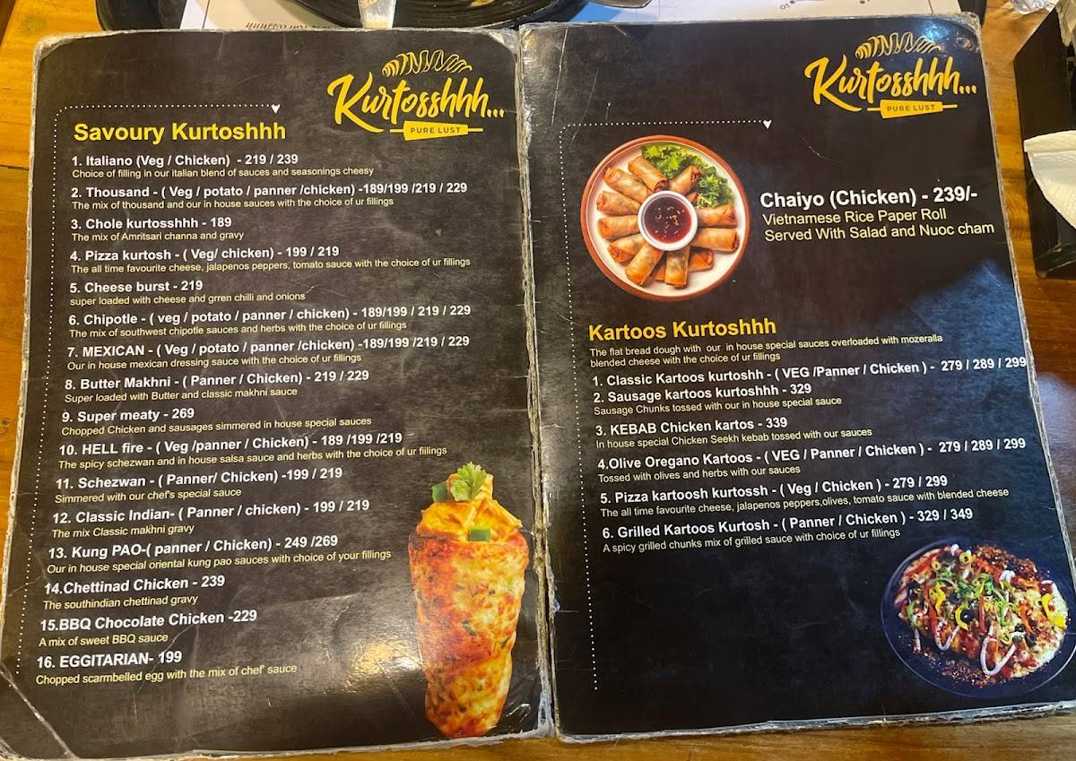 Kurtosshhh… menu