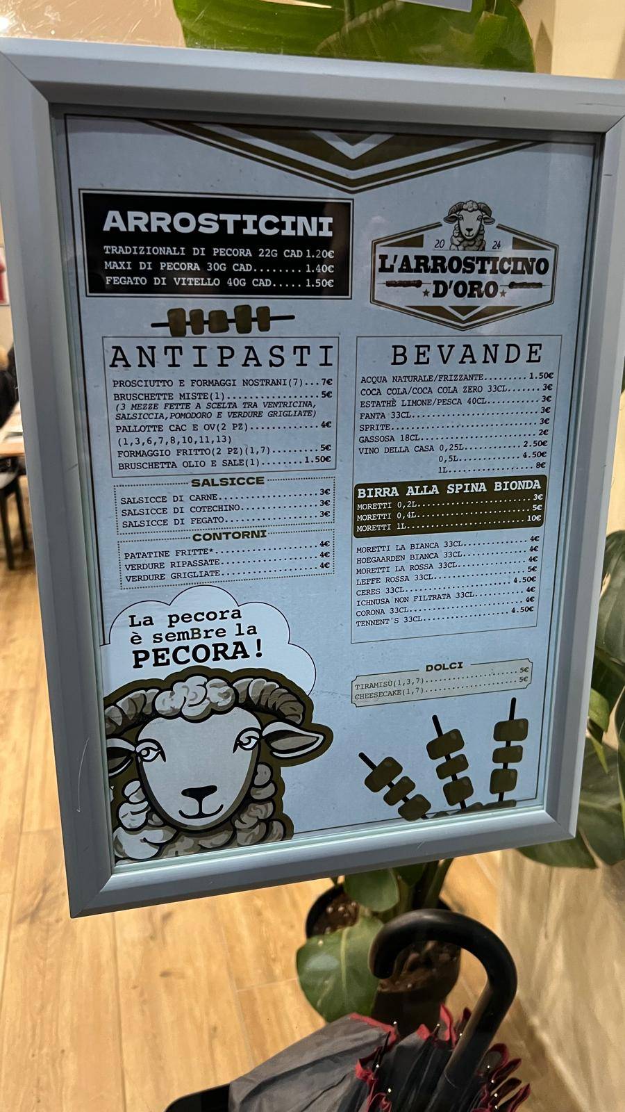 Menu di L'Arrosticino D'Oro 