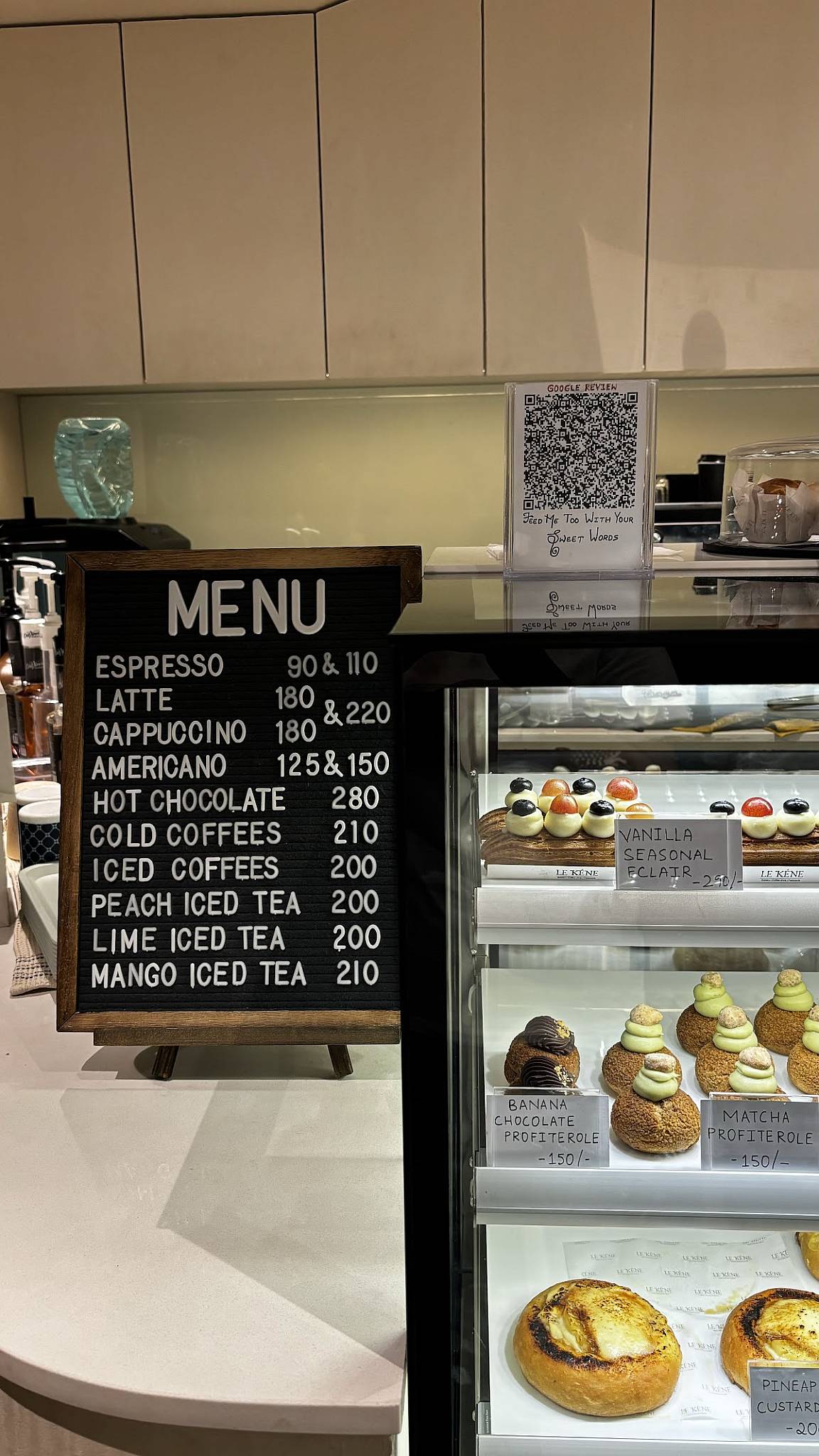 LE KENE menu