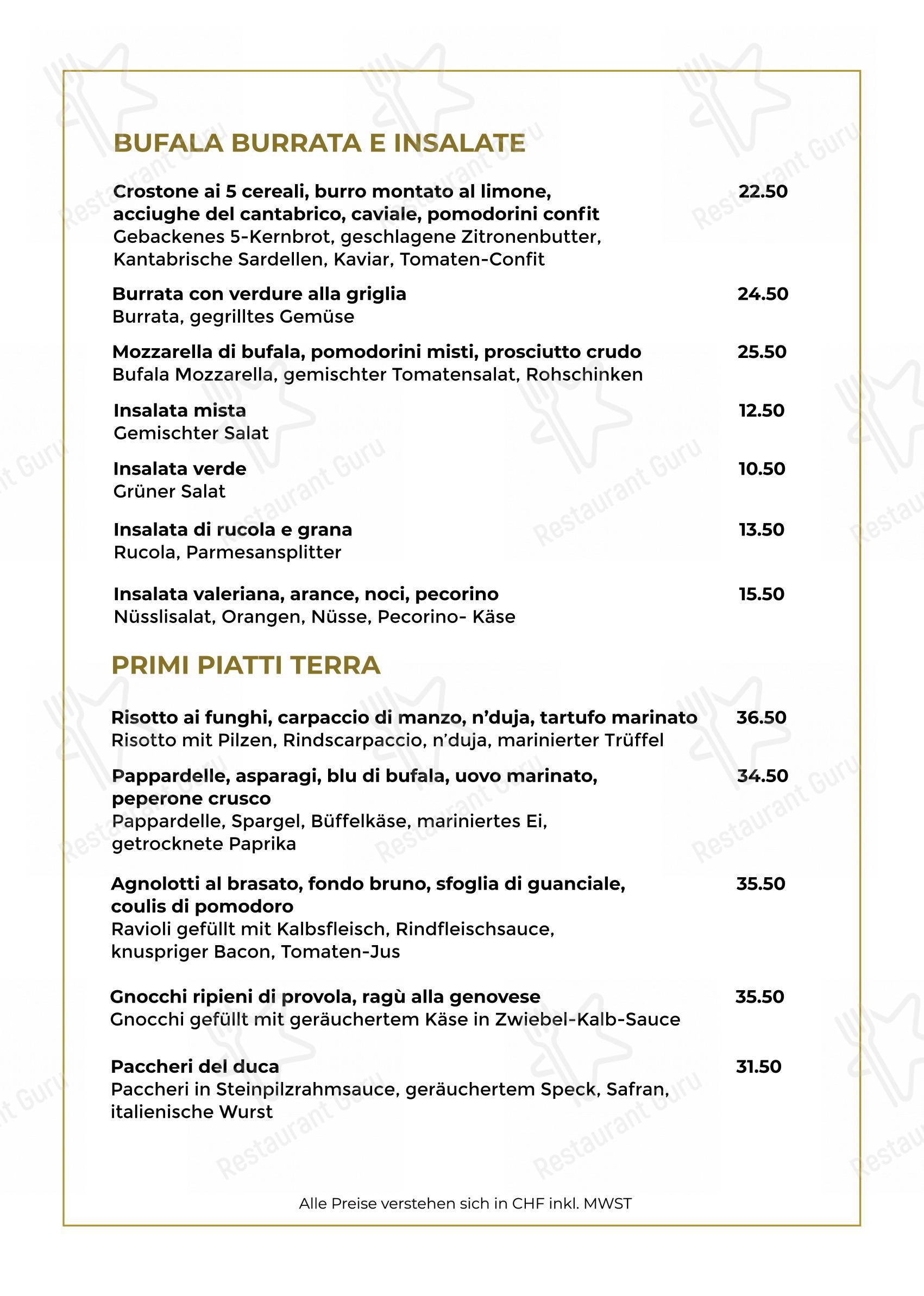 Menu bar per LEO Restaurant & Bar in Zurigo