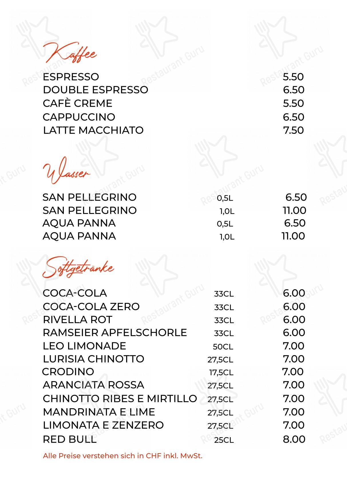 Основное меню per LEO Restaurant & Bar in Zurigo