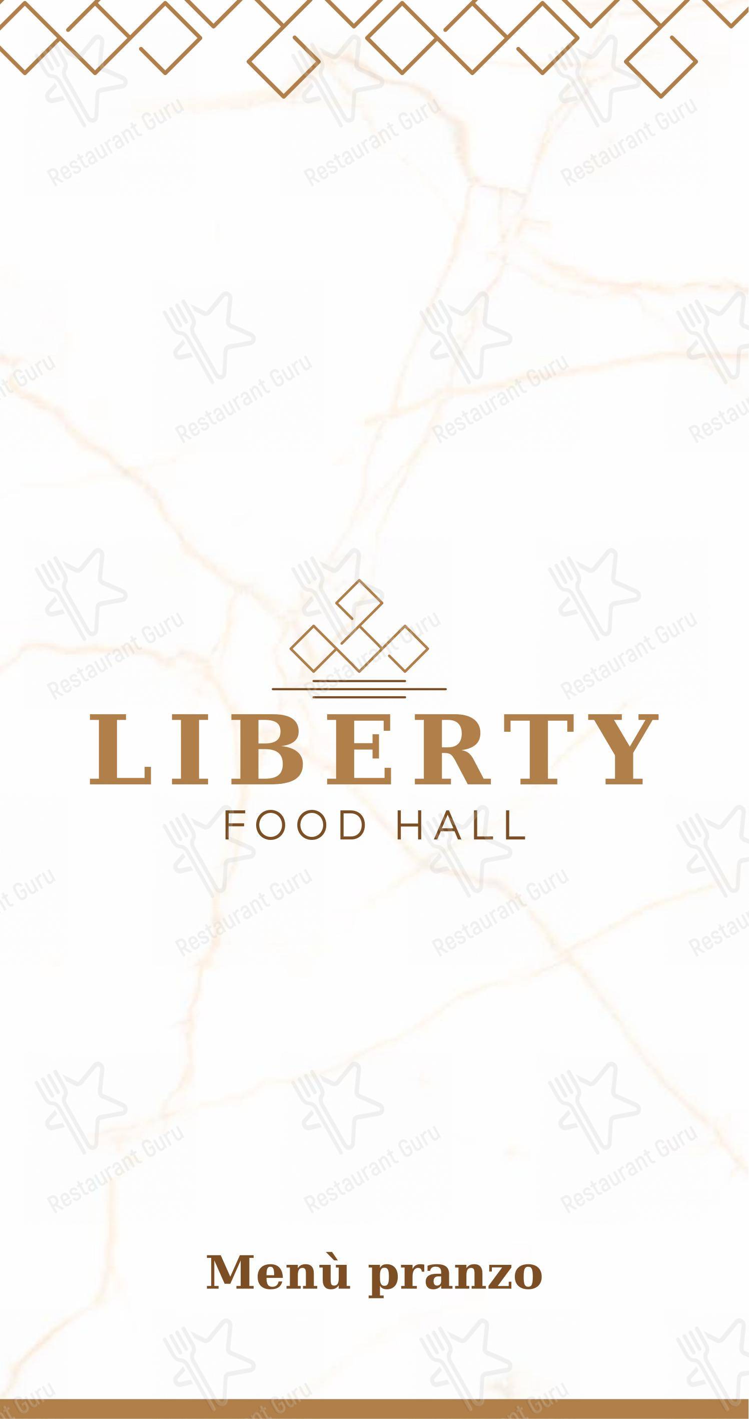 Menu di LIBERTY - Bar - Gastronomia - Pizzeria - Pasticceria - Menu