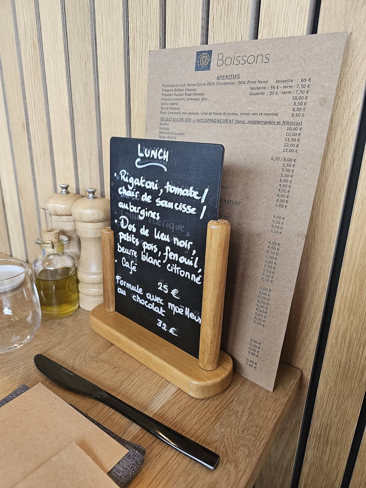 Menu de L'Inizio