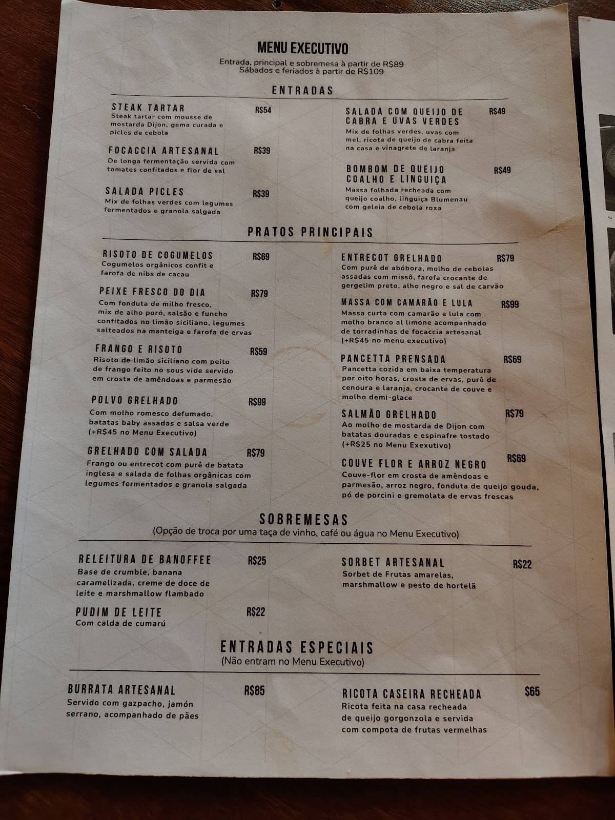 La Cave Gastronomia e Vinhos cardápio