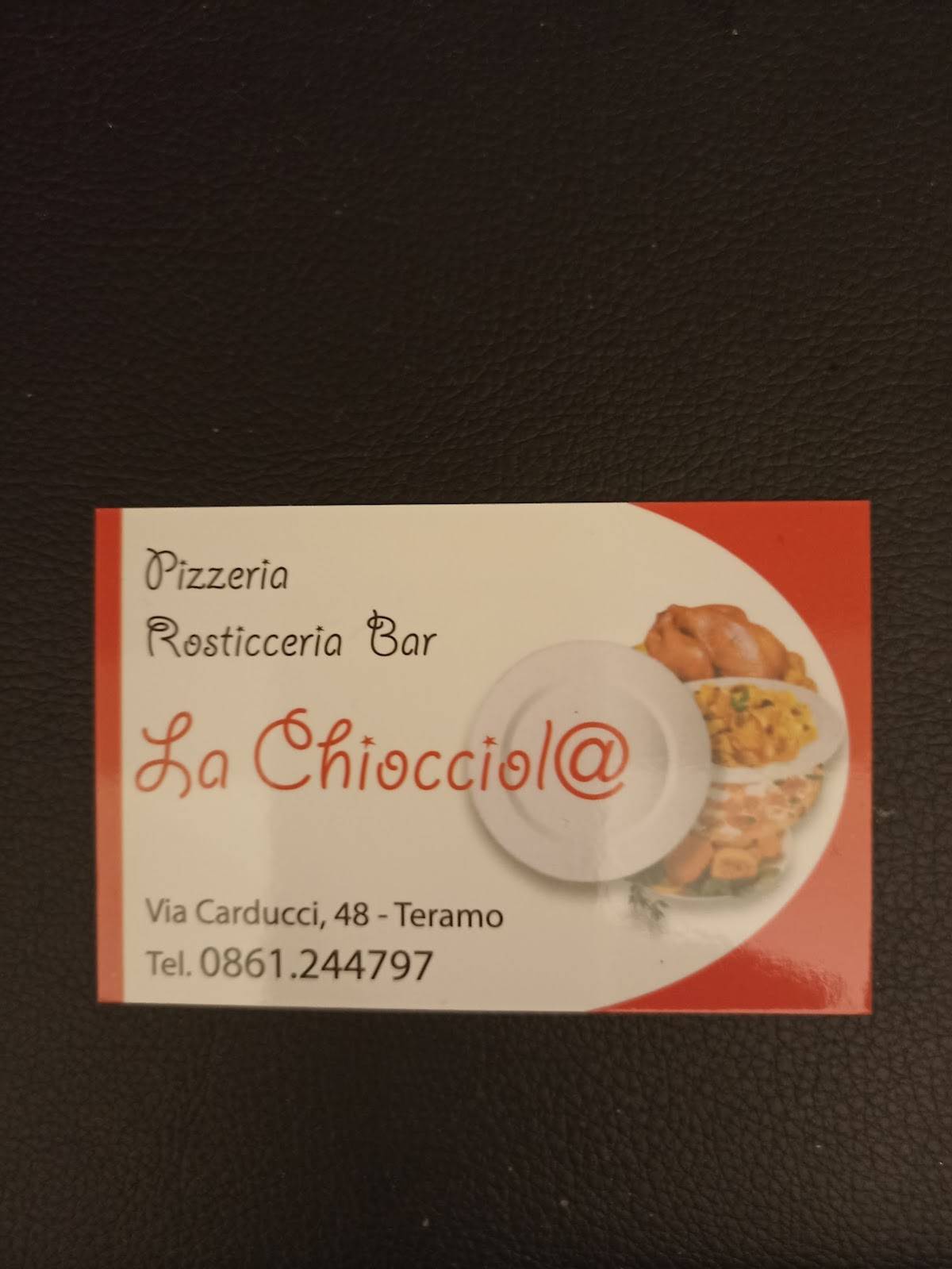 Menu di La Chiocciola • Bar Pizzeria Gastronomia 