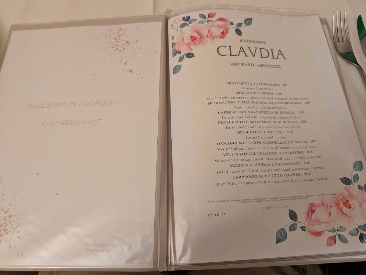 Menu di La Corte Dei Leoni 
