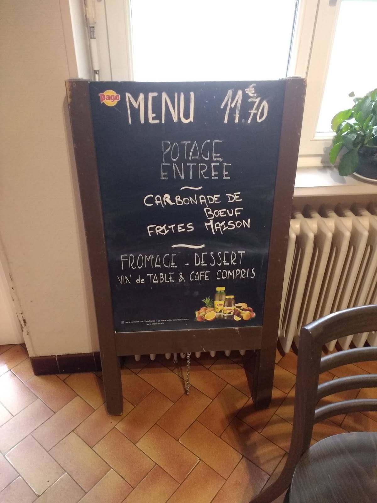 Menu de La Halte d'Aubin