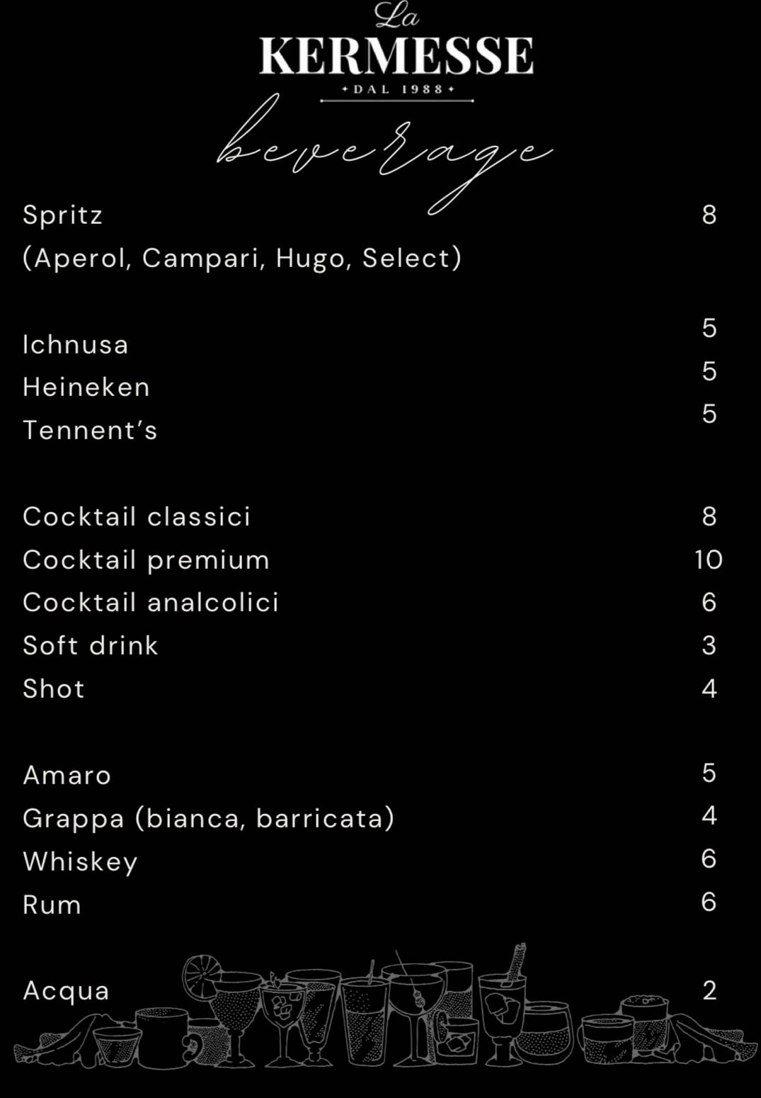 Menu di La Kermesse 