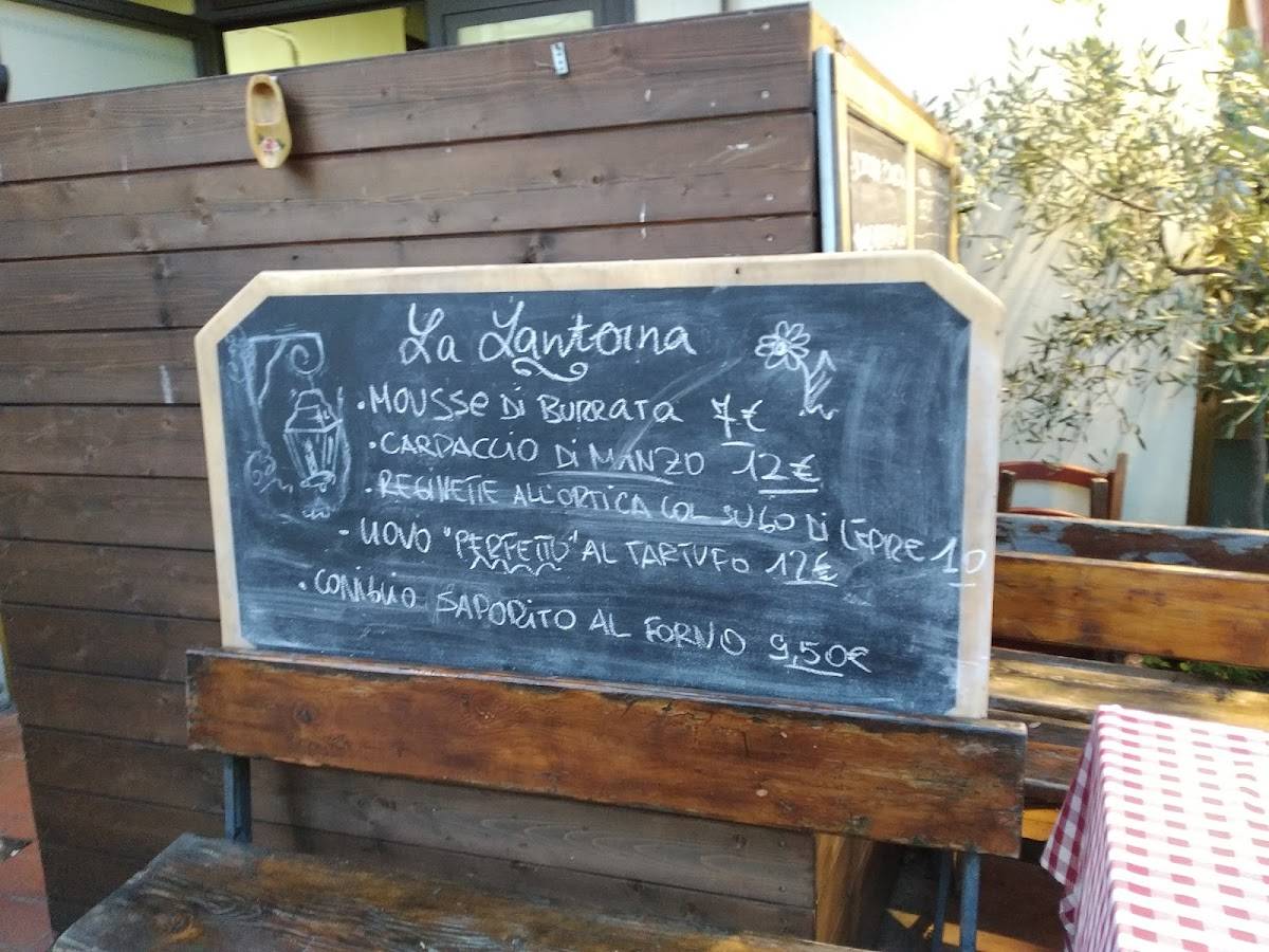 Menu di Ristorante La Lanterna 