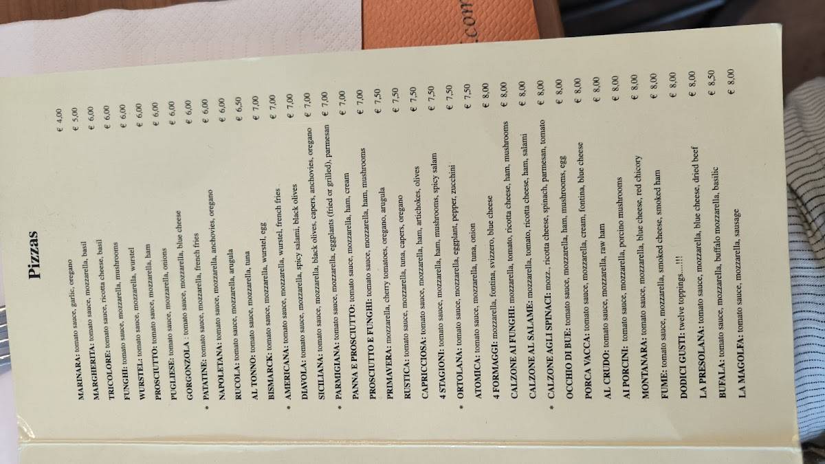 Menu di La Magolfa & Go - Darsena 