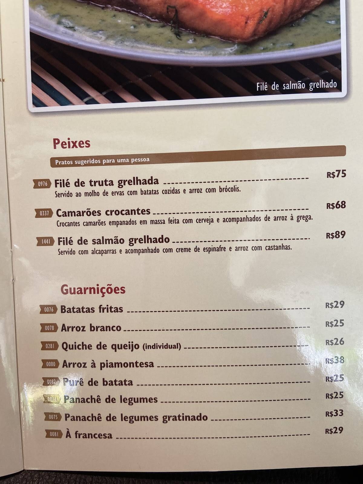 La Mole Tijuca cardápio