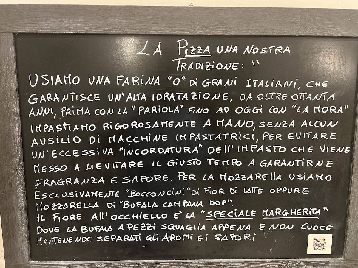 Menu di Ristorante La Mora Specialità Toscane & Pizzeria 