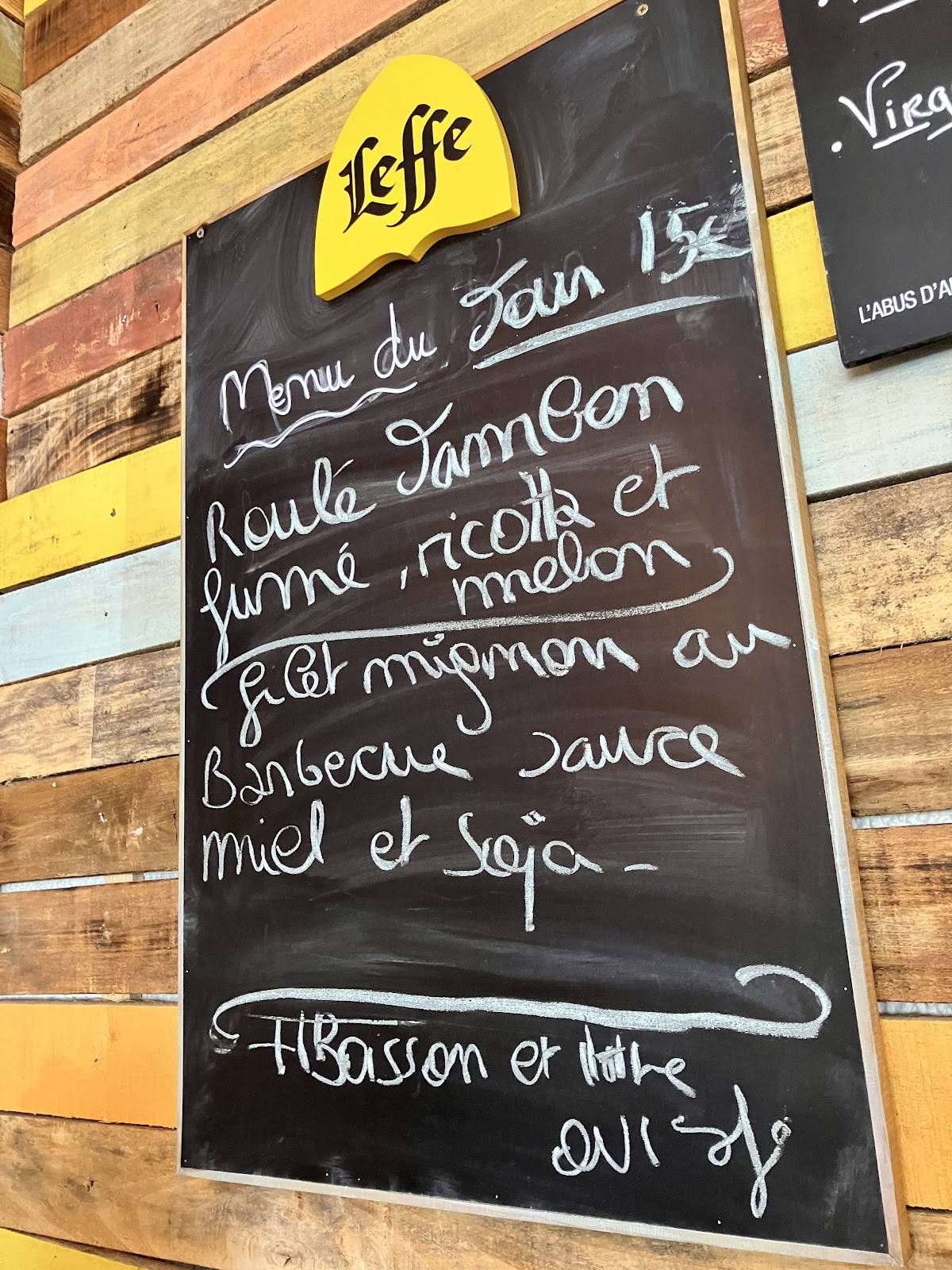 Menu de La Route des épices