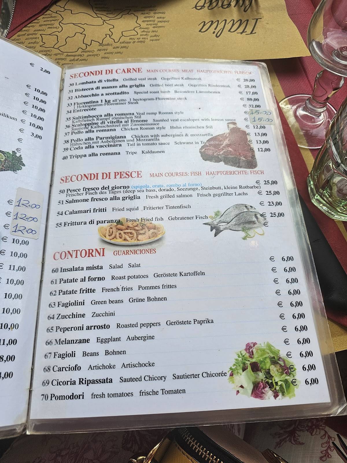 Menu di La Tavernetta 29 da Tony e Andrea 