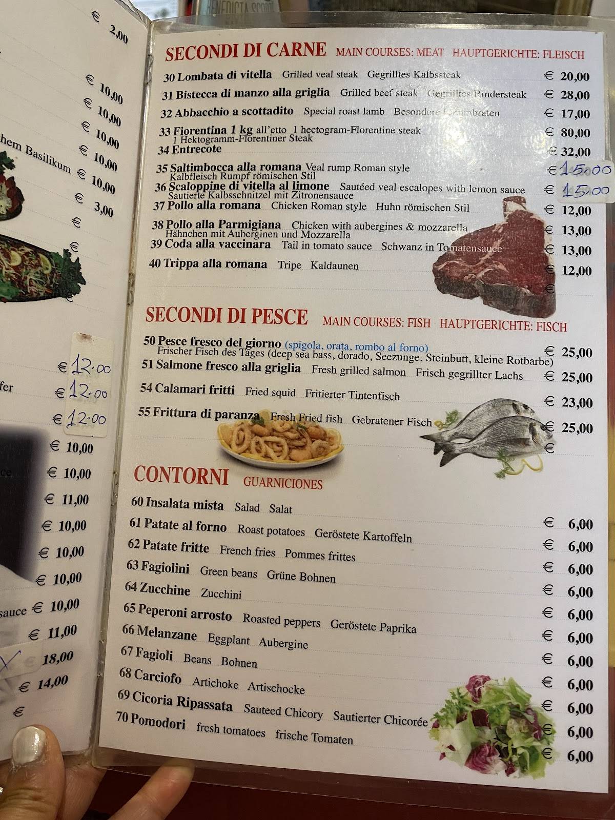 Menu di La Tavernetta 29 da Tony e Andrea 