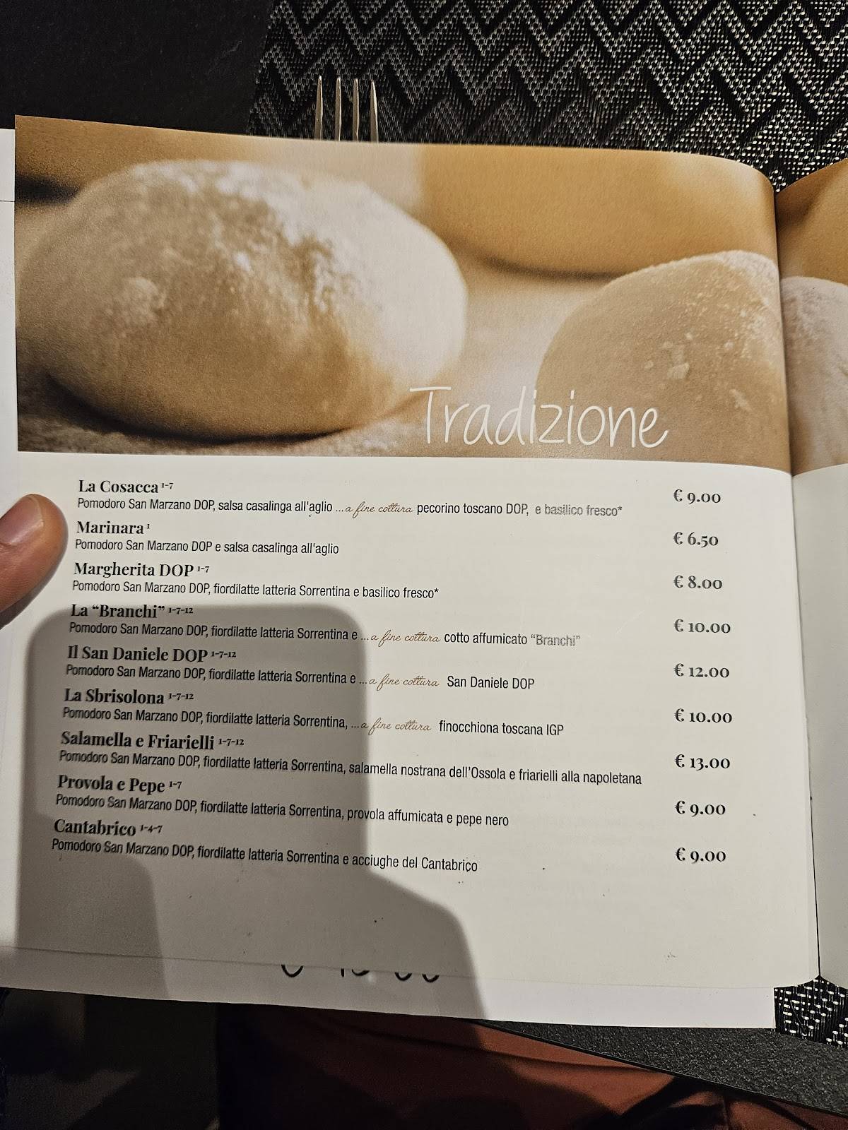 Menu di L'alchimista 