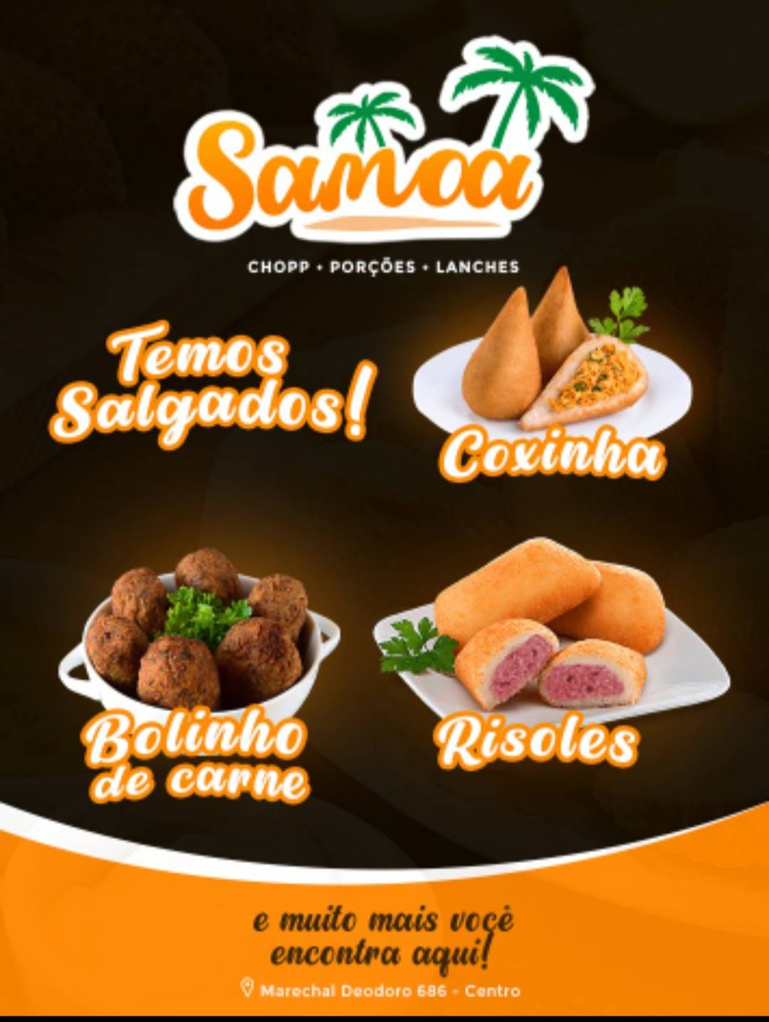 Lanches cardápio