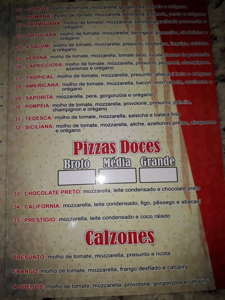 Latif Pizzaria cardápio