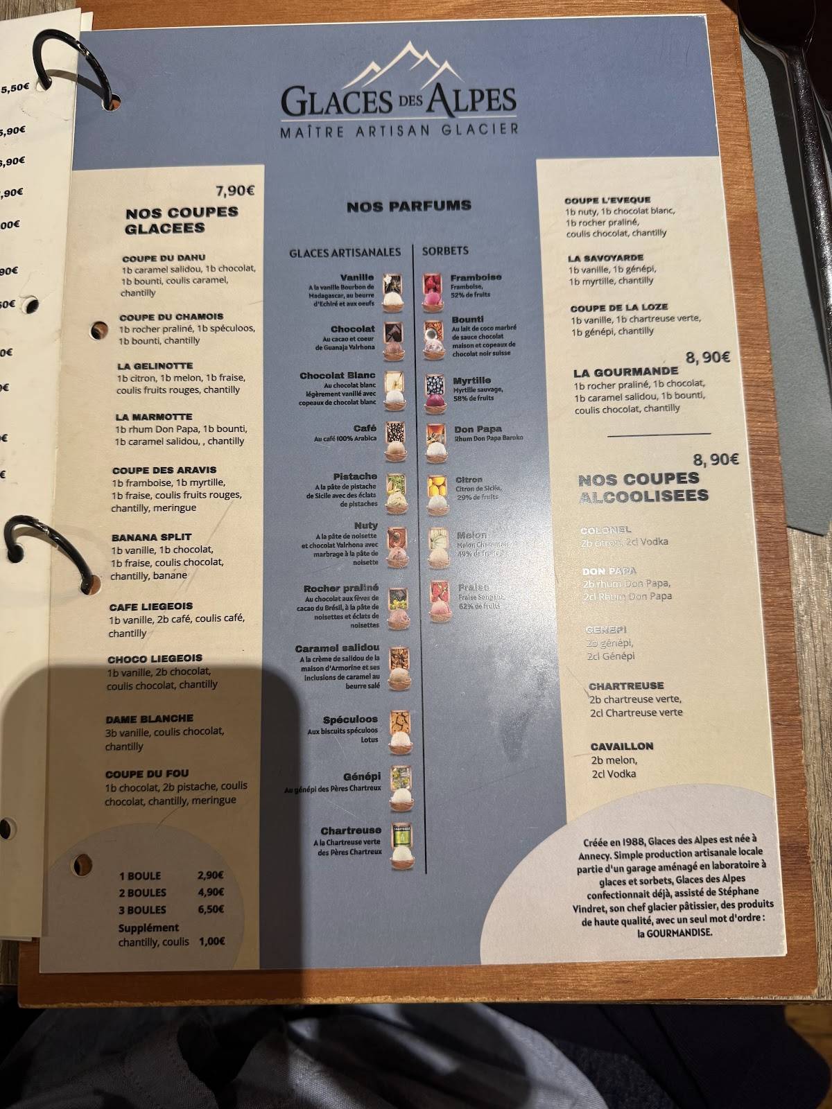Menu de Le Ch'ti Charivari Arras