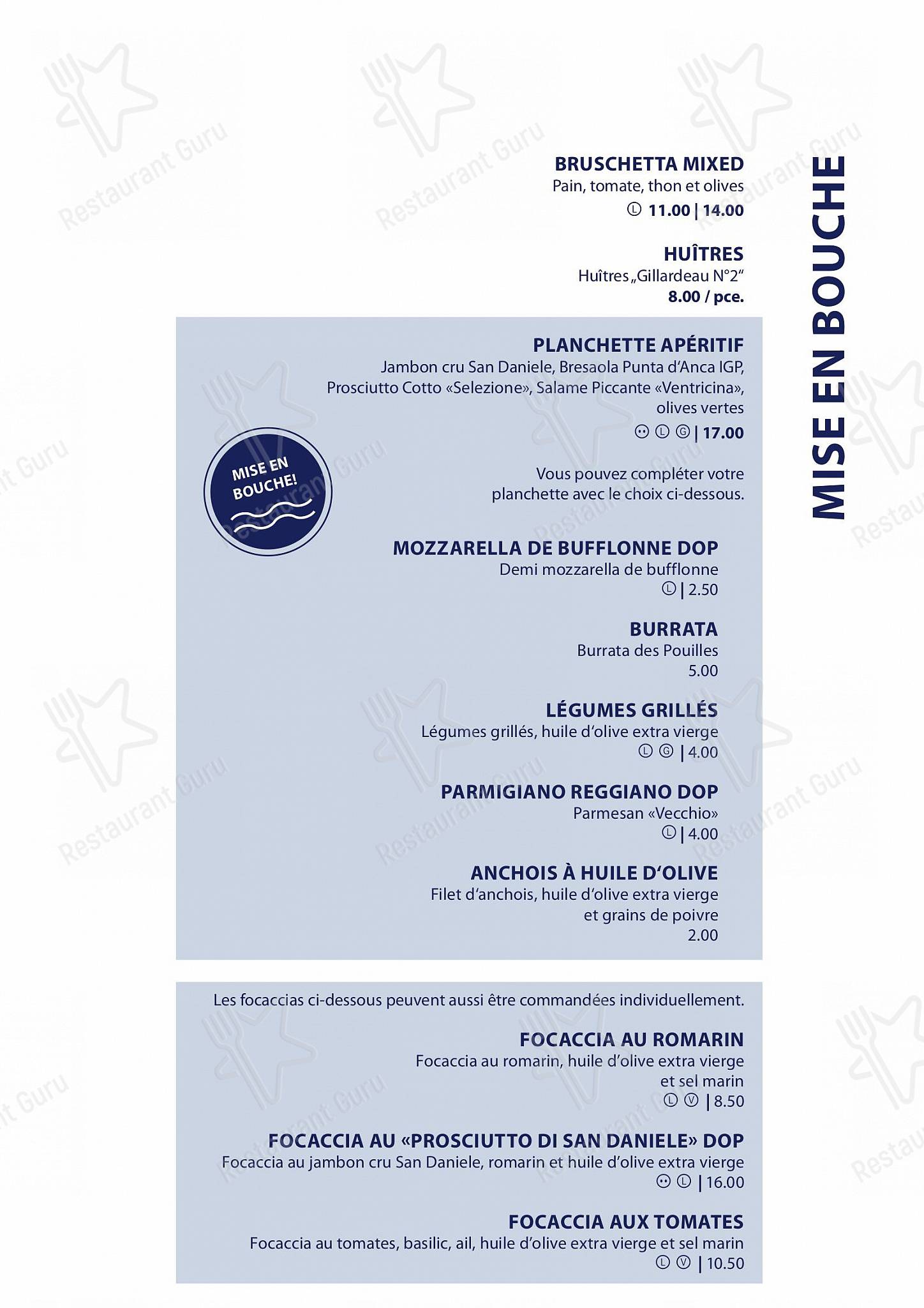 Menu per Restaurant Le Lacustre ristorante