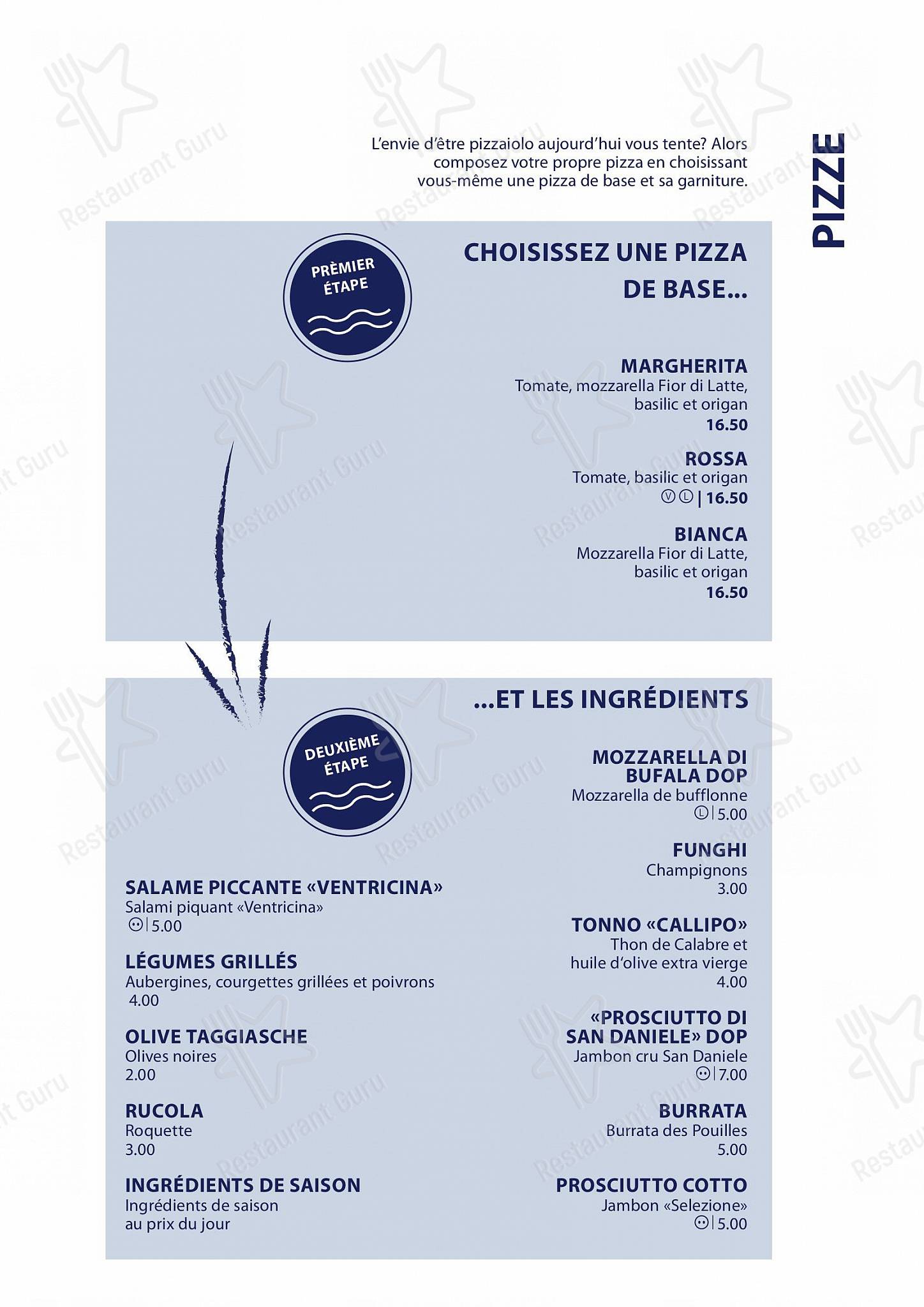 Restaurant Le Lacustre in Ginevra - Menu