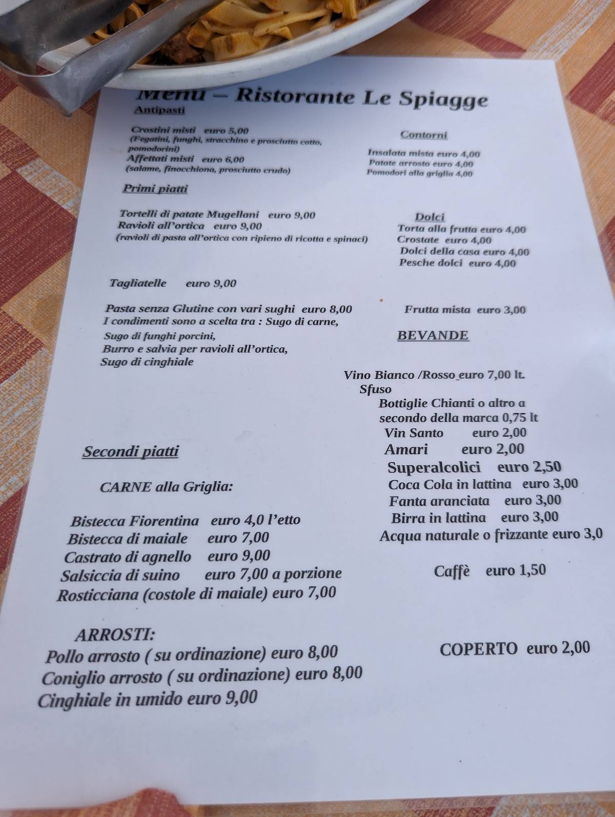 speisekarte-von-le-spiagge-di-tamara-restaurant-italien
