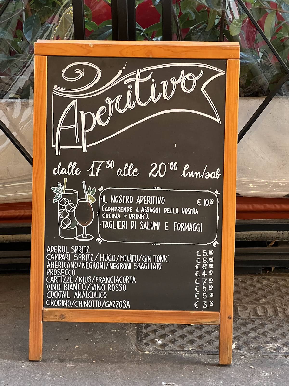 Menu di Le Tre Zucche la bottega 