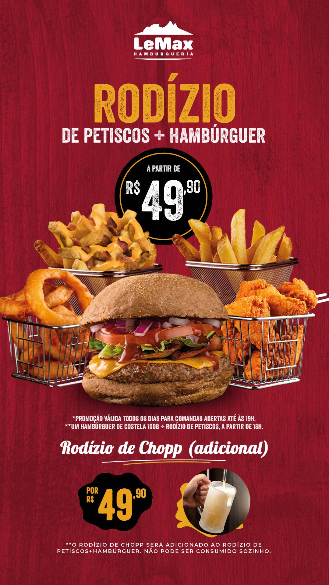 LeMax Hamburgueria - Olegário Maciel (Barra da Tijuca) cardápio