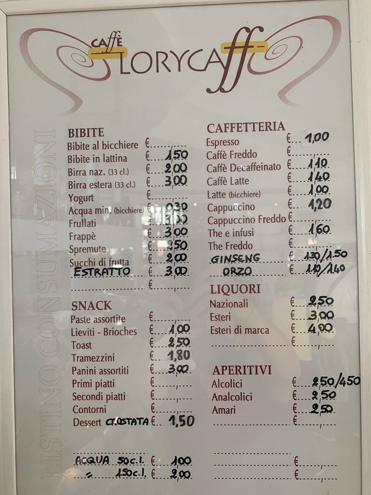 Menu di Lelo's Cafè 