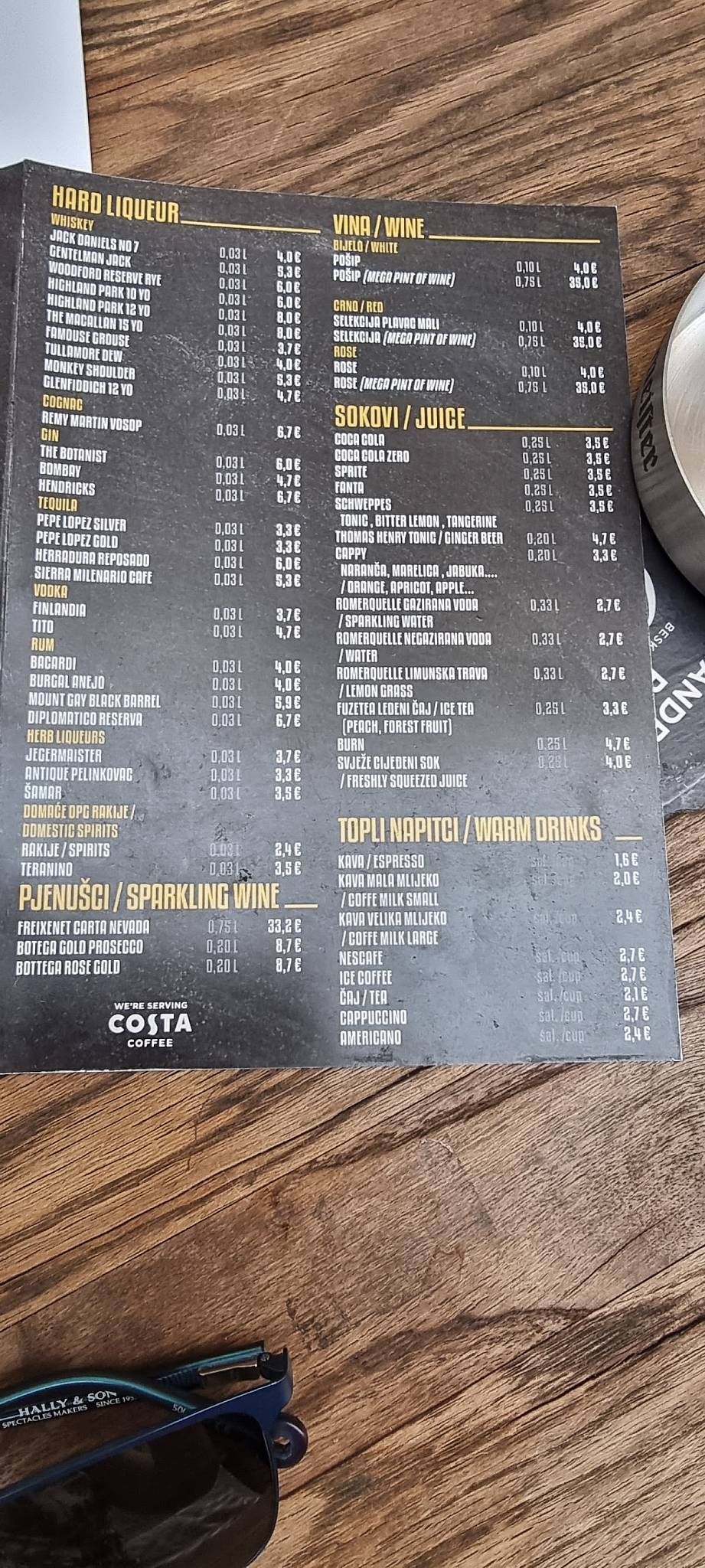 Menu di Leopolds Craft Beer Bar 