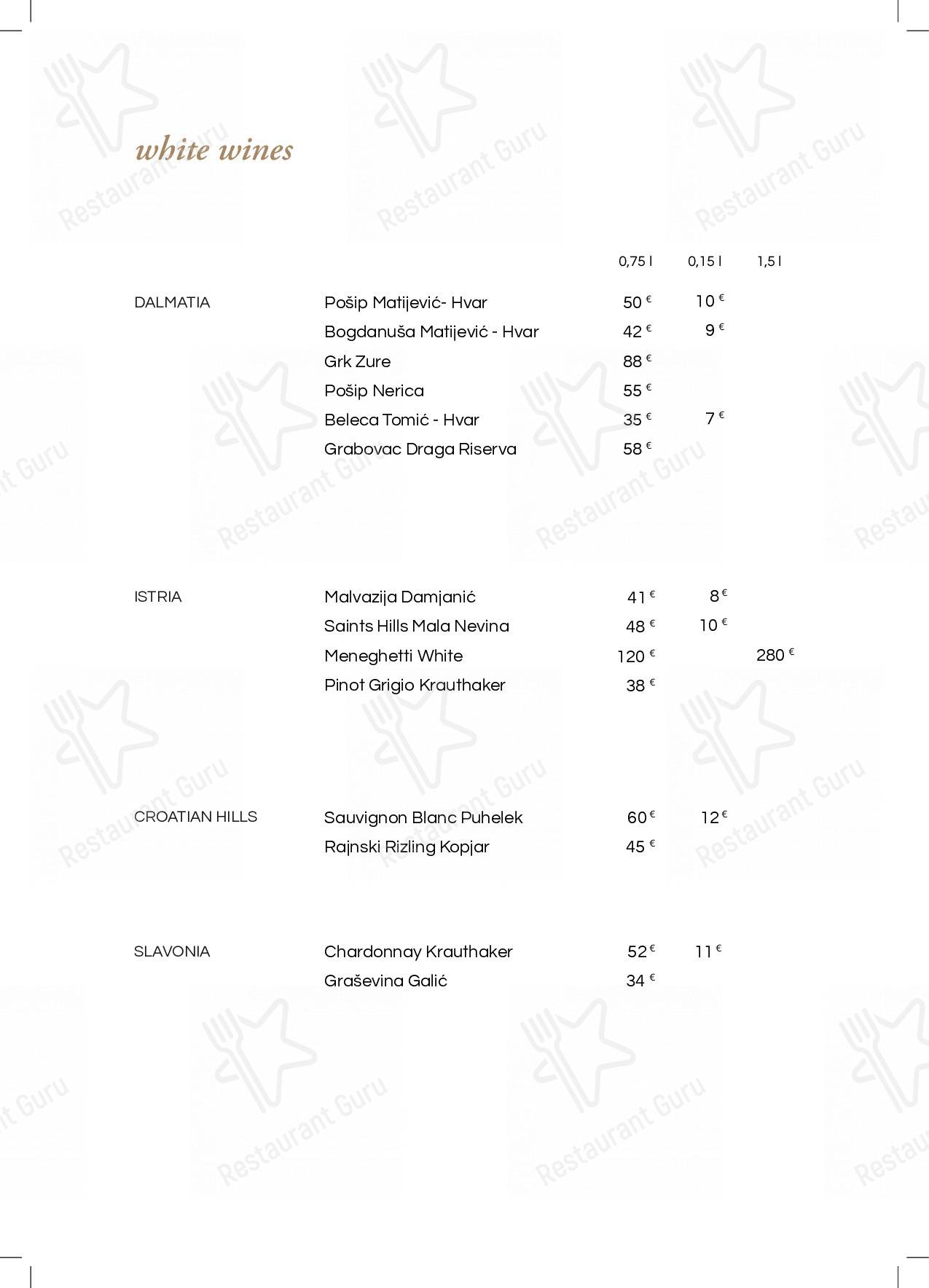 Menu di Leporini Restaurant - piatti e bevande