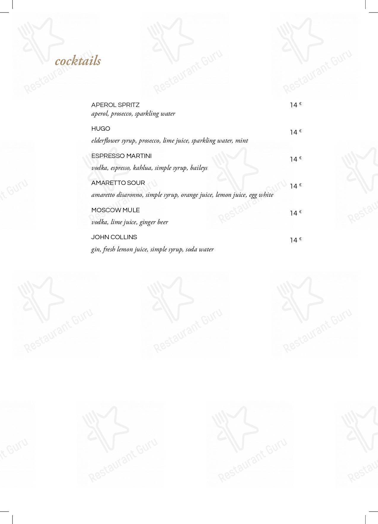 Menu di Leporini Restaurant - pasti e bevande