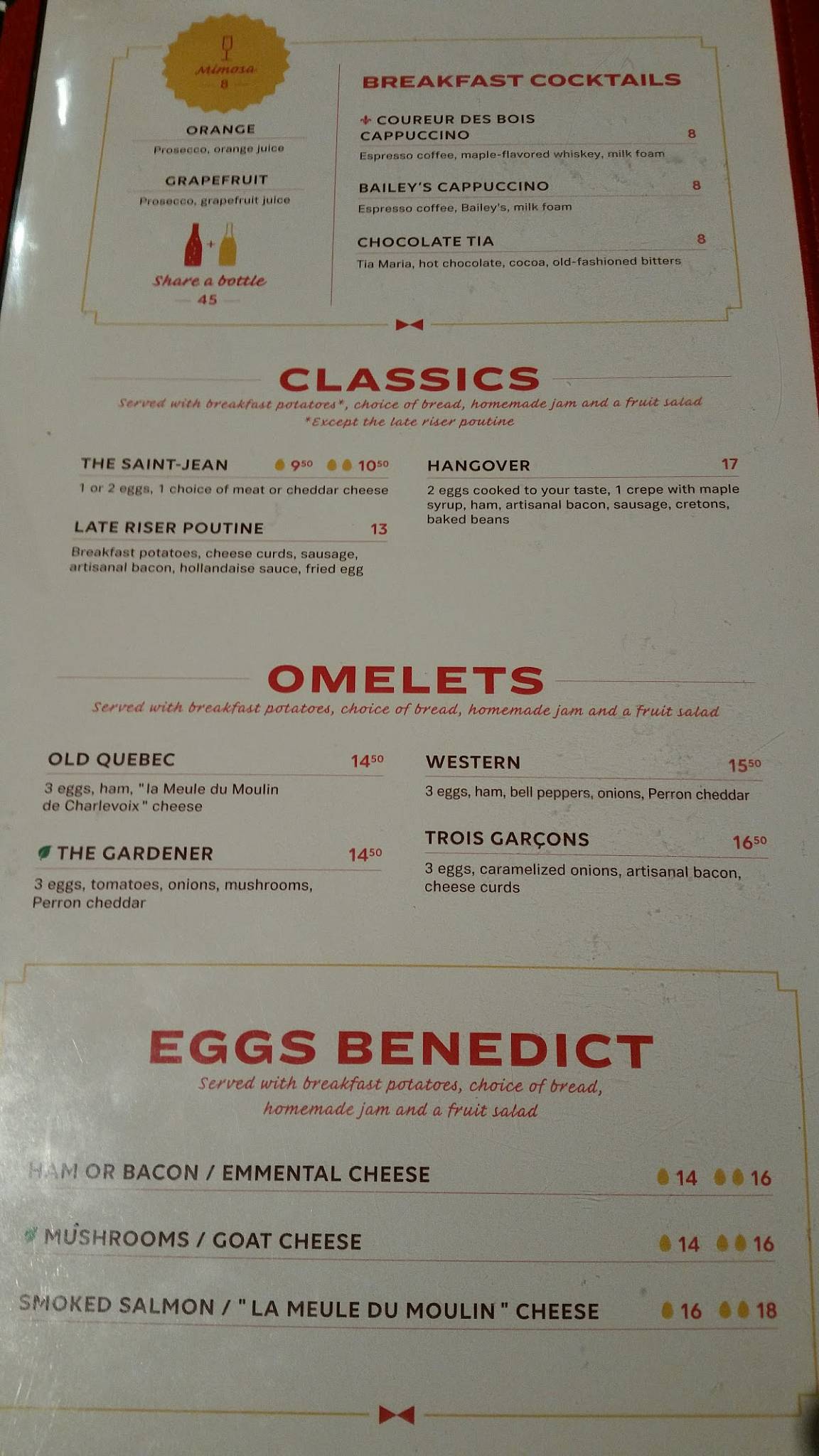 Comme des garcons quebec city menu hotsell