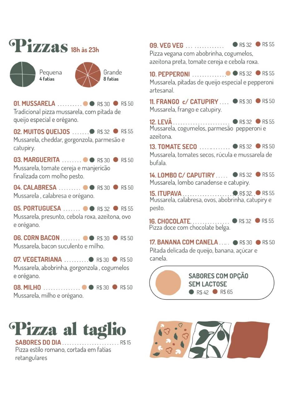 Levã Forno & Pizzeria cardápio
