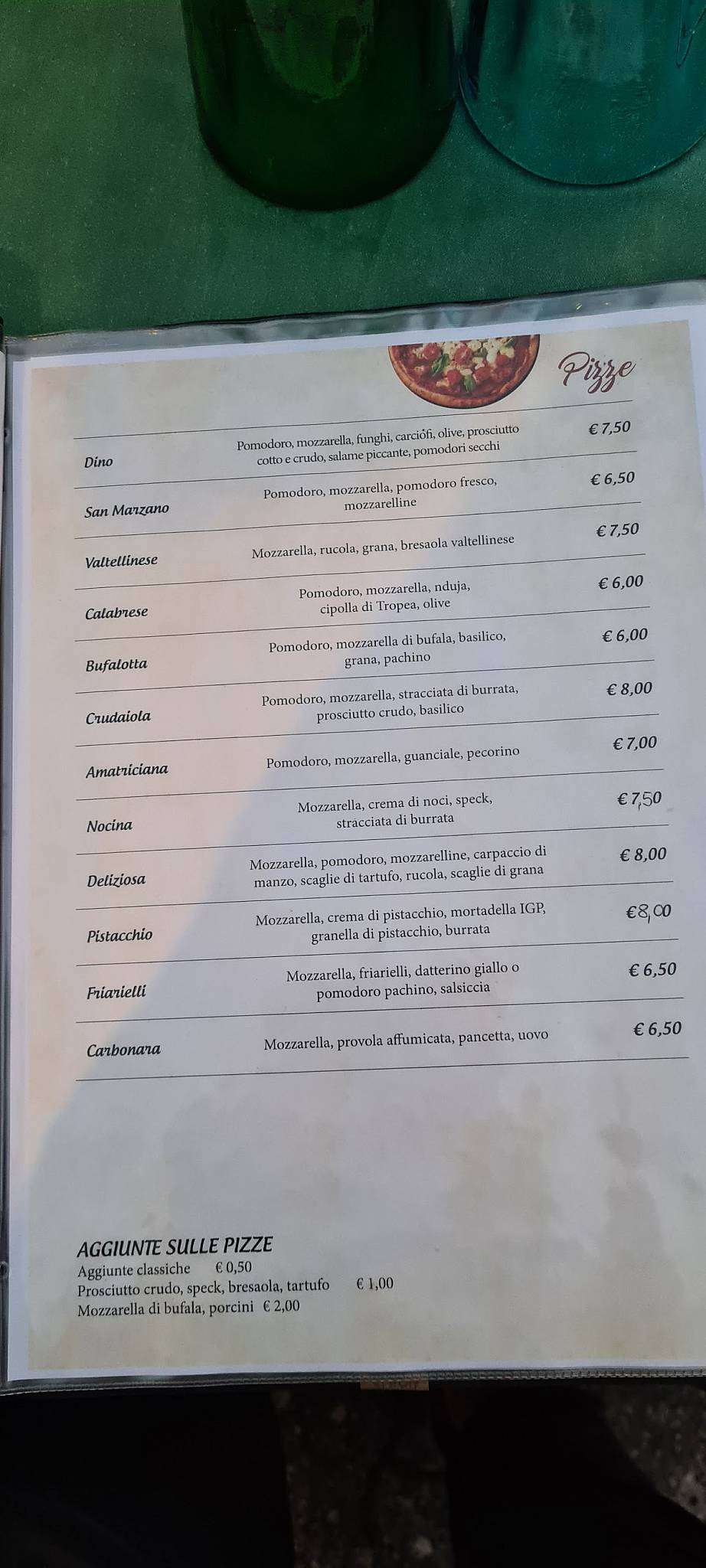 Menu di Lo Chalet 