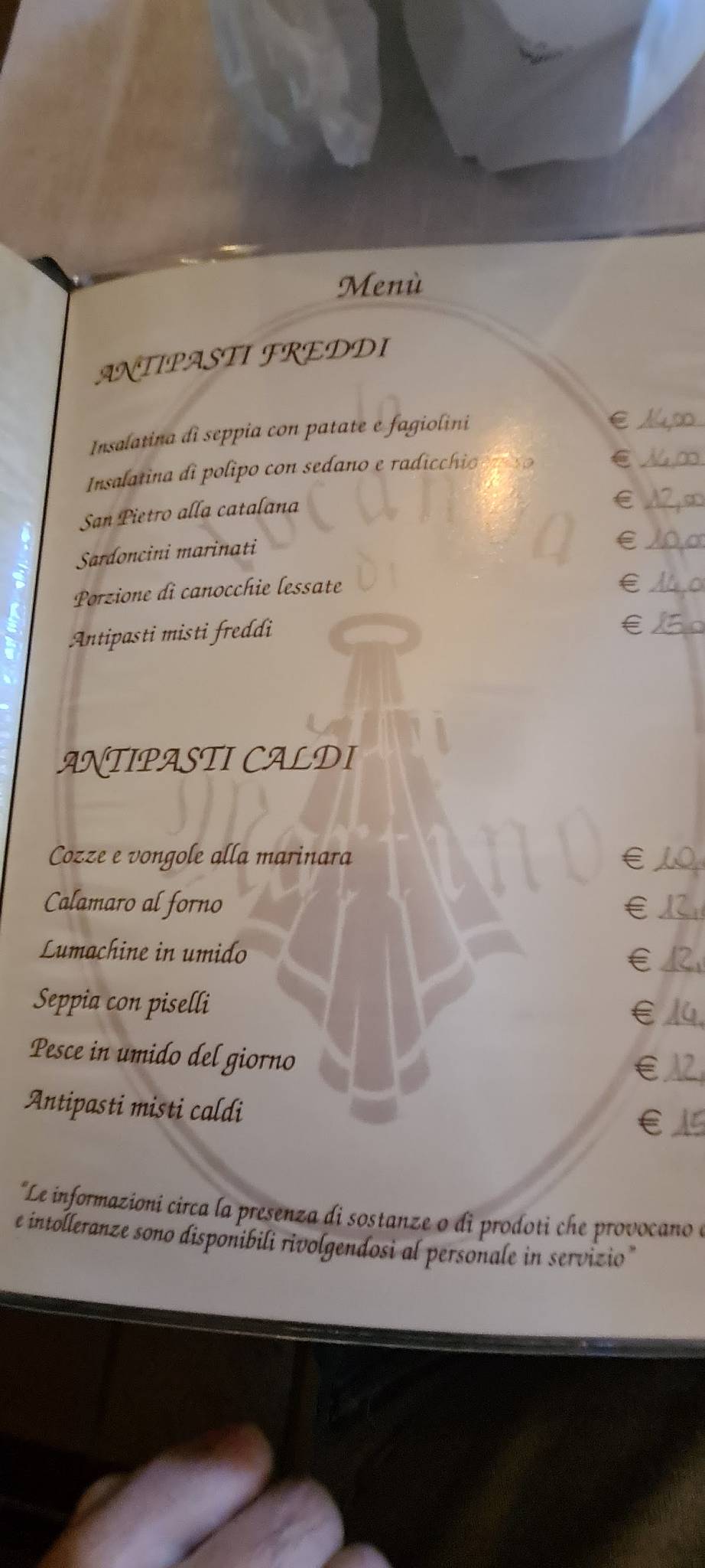 Menu di Locanda Di San Martino 
