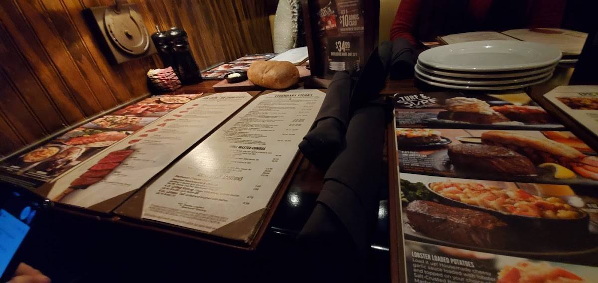Menu at LongHorn Steakhouse, Colorado Springs