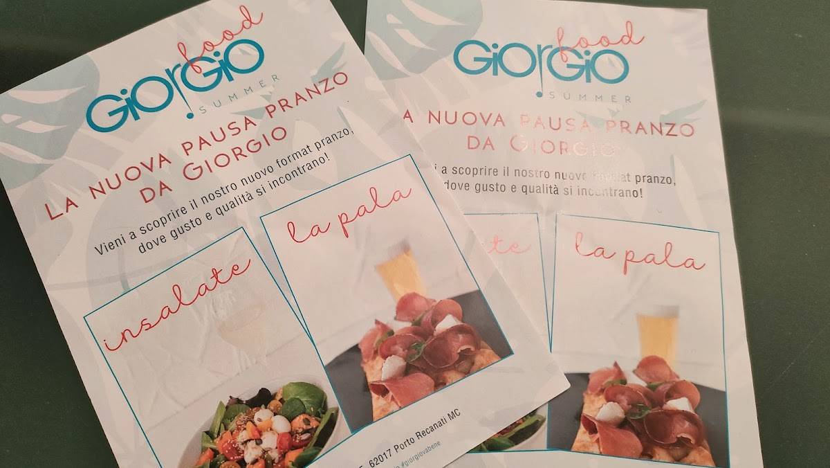 Menu di Lounge Bar Gelateria Giorgio 