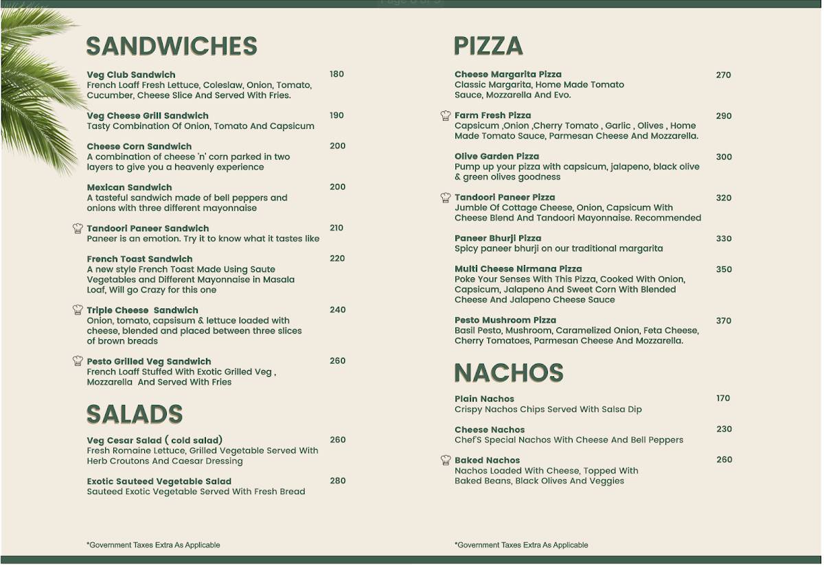 Love Over Coffee Jodhpur menu