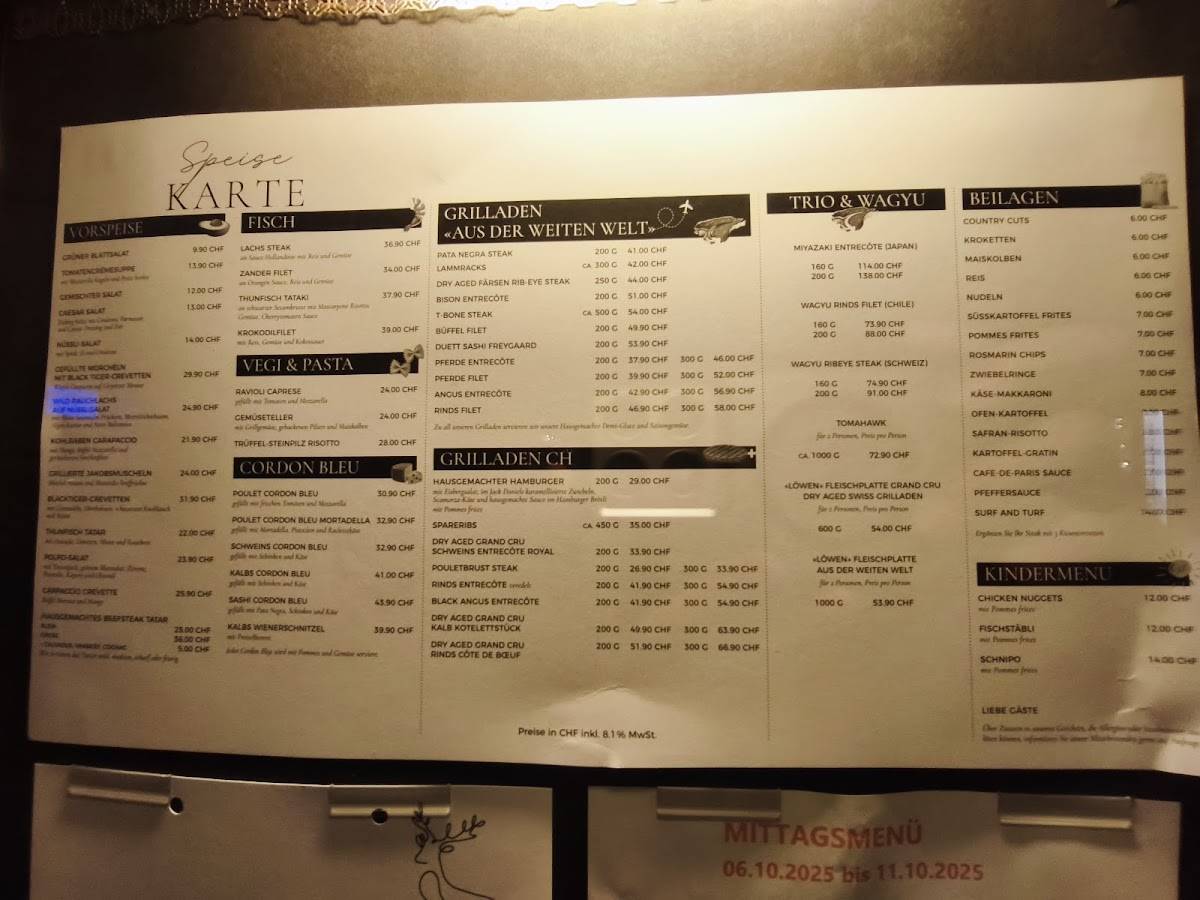 Menu di Löwen 