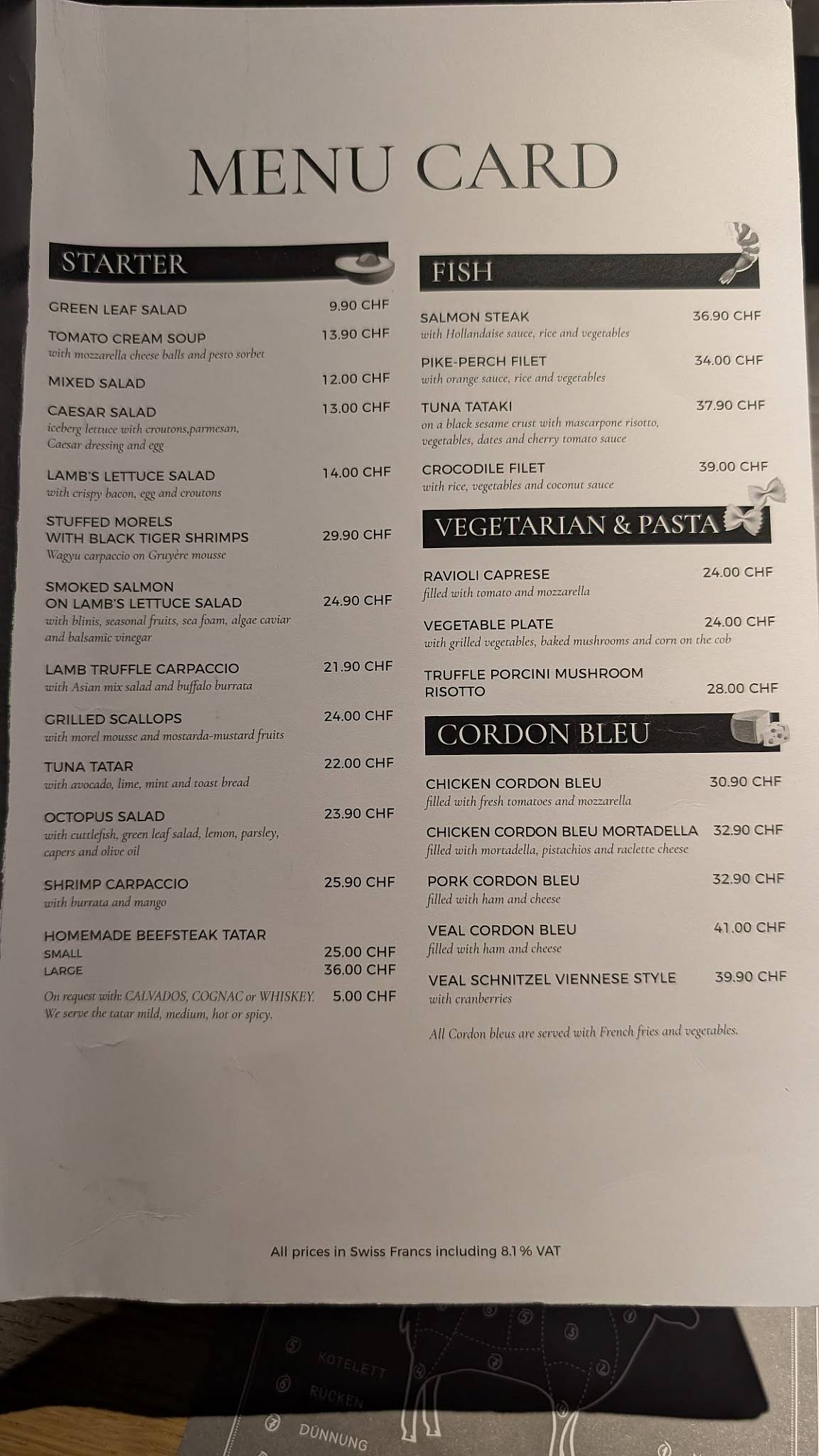 Menu di Löwen 