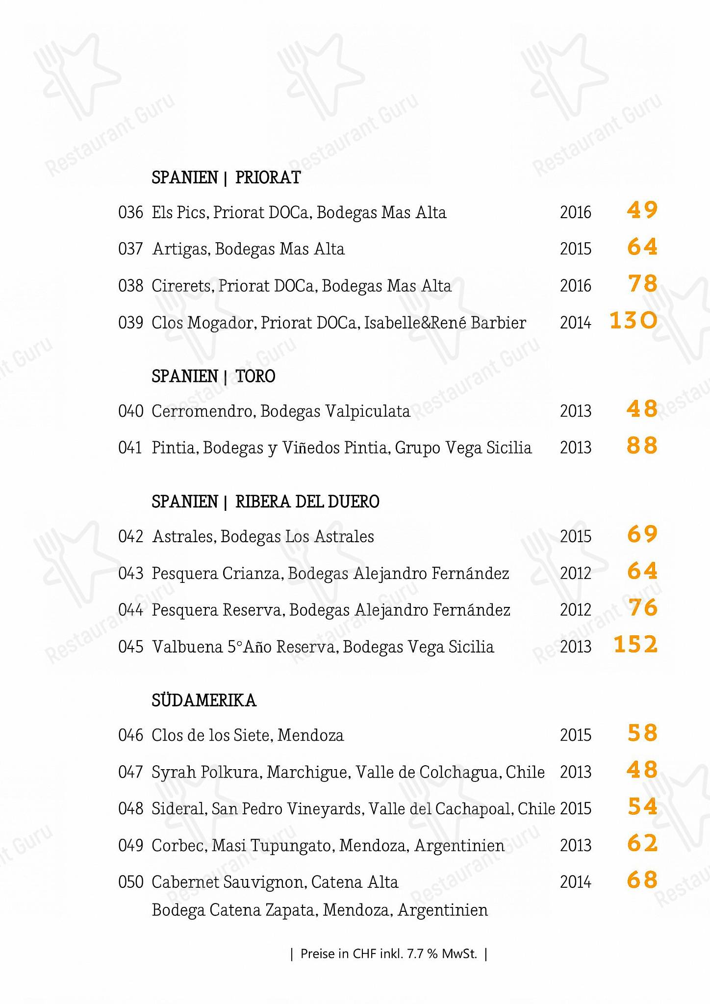 Коктейльная карта per Löwen ristorante