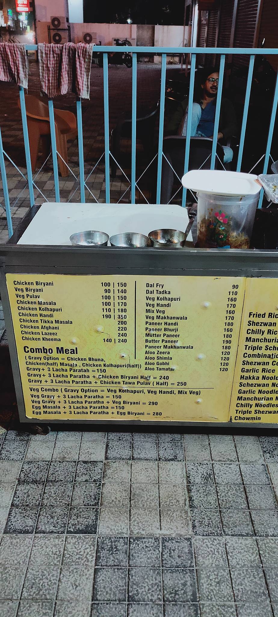 Lucky Seekh Paratha menu