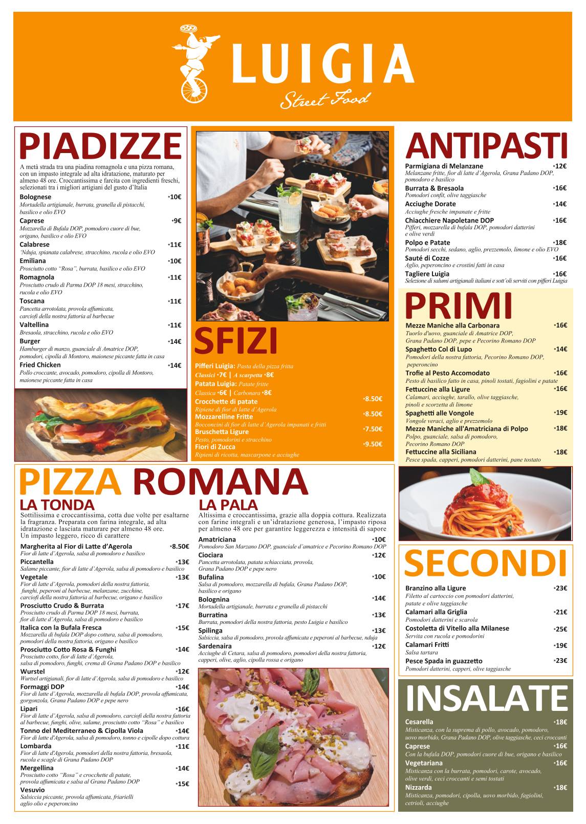 Menu di Luigia 