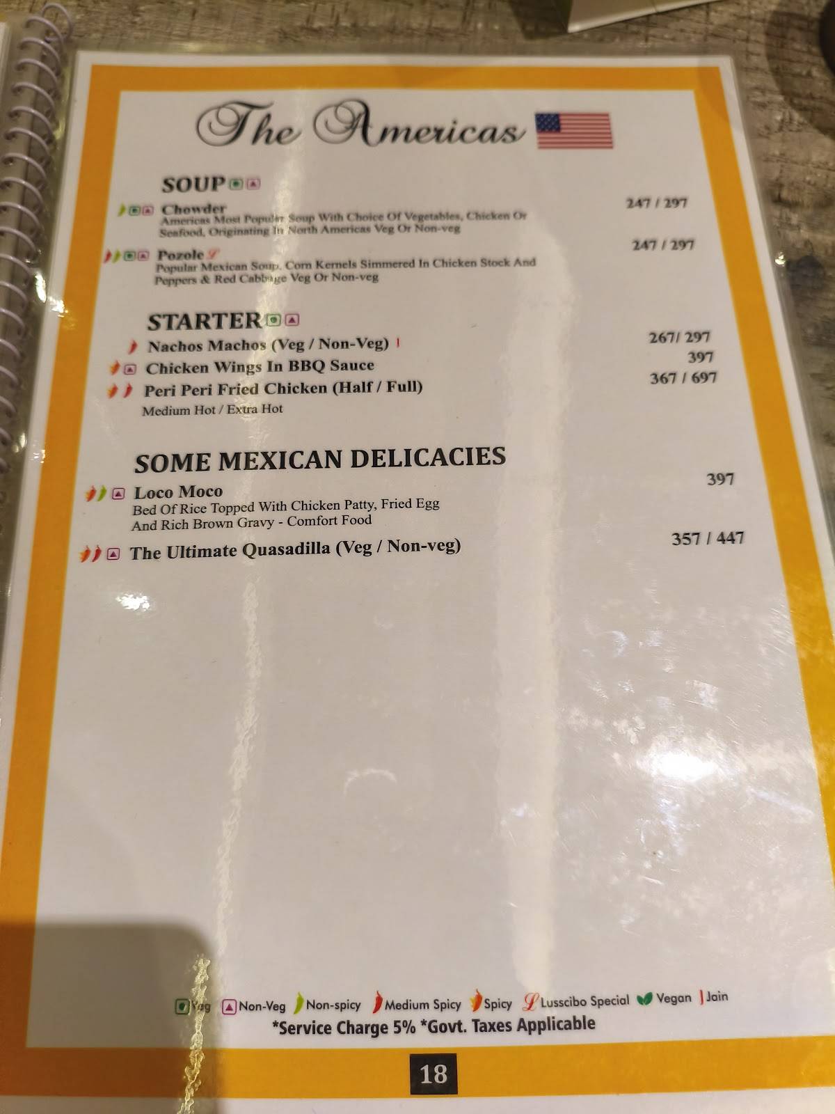 Lusscibo - World Cuisine menu