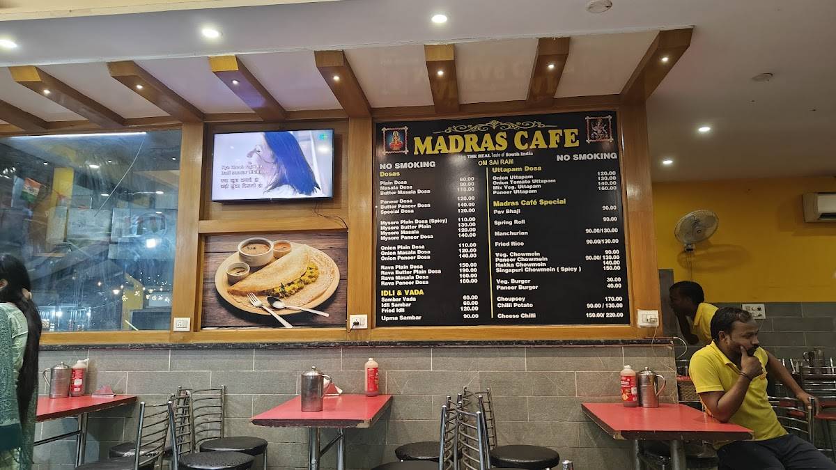 MADRAS CAFE menu