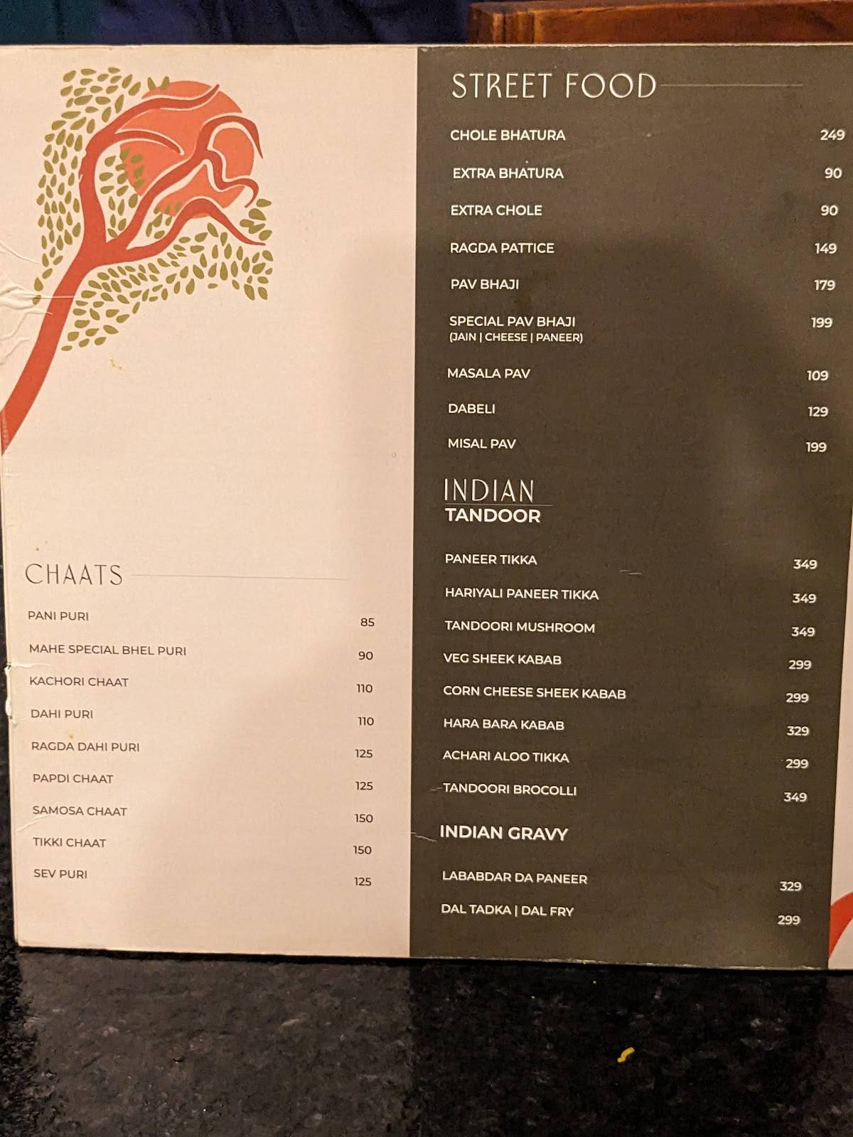 MAHÈ Global Kitchen menu