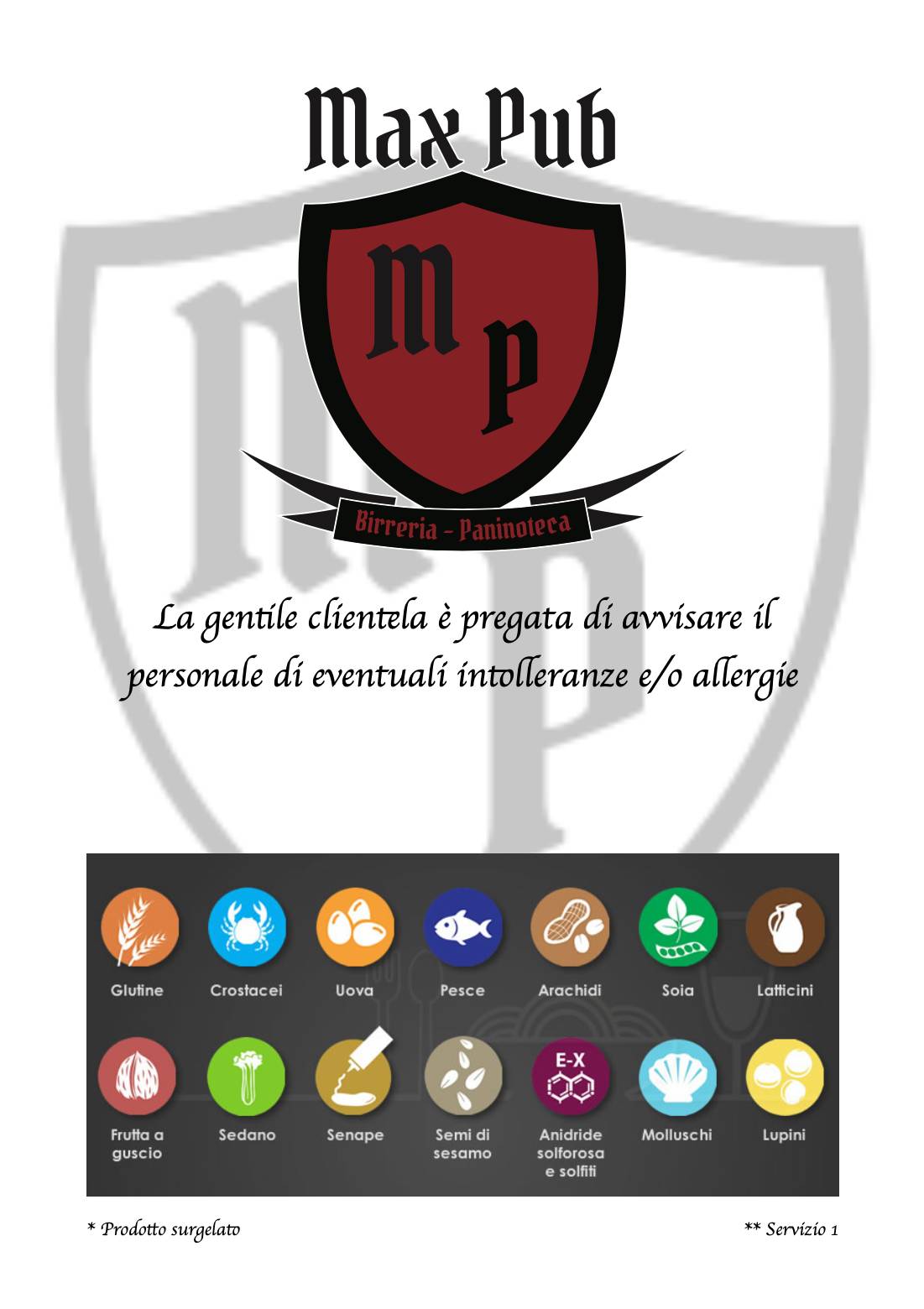 Menu di MAX PUB 