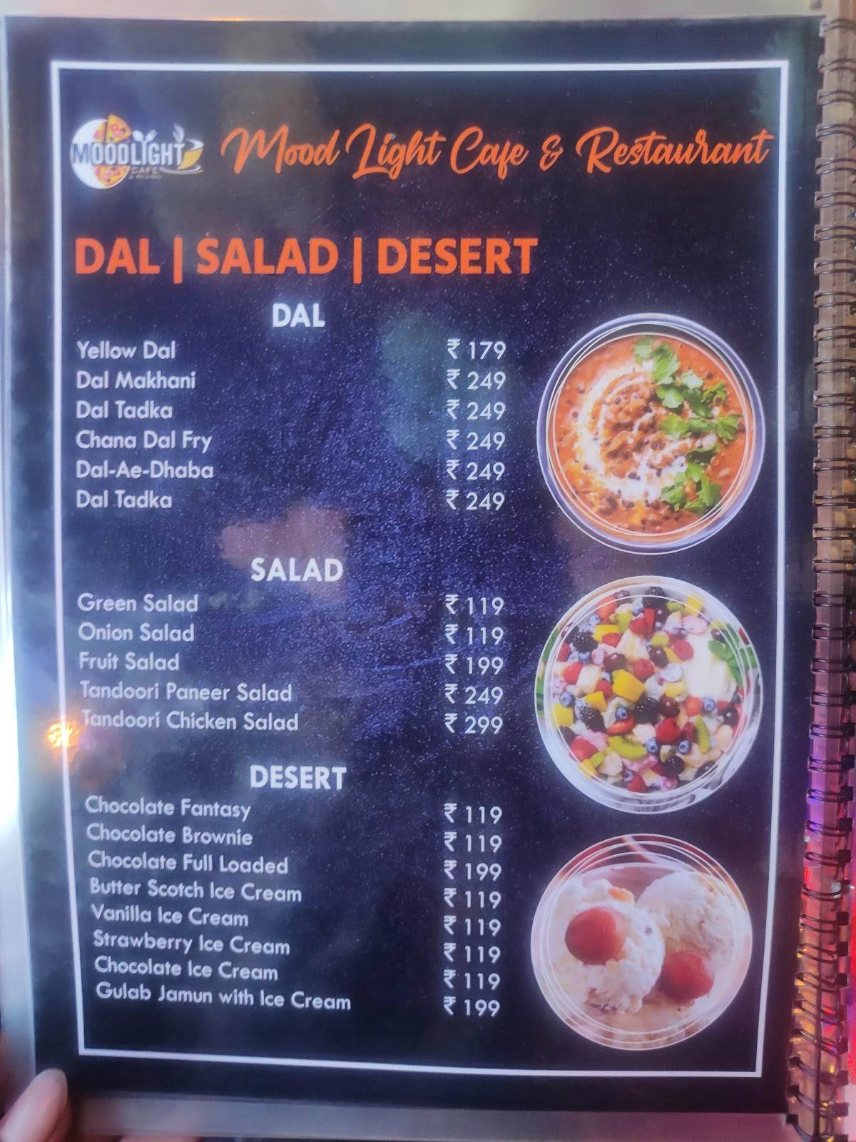 MOOD LIGHT CAFE menu