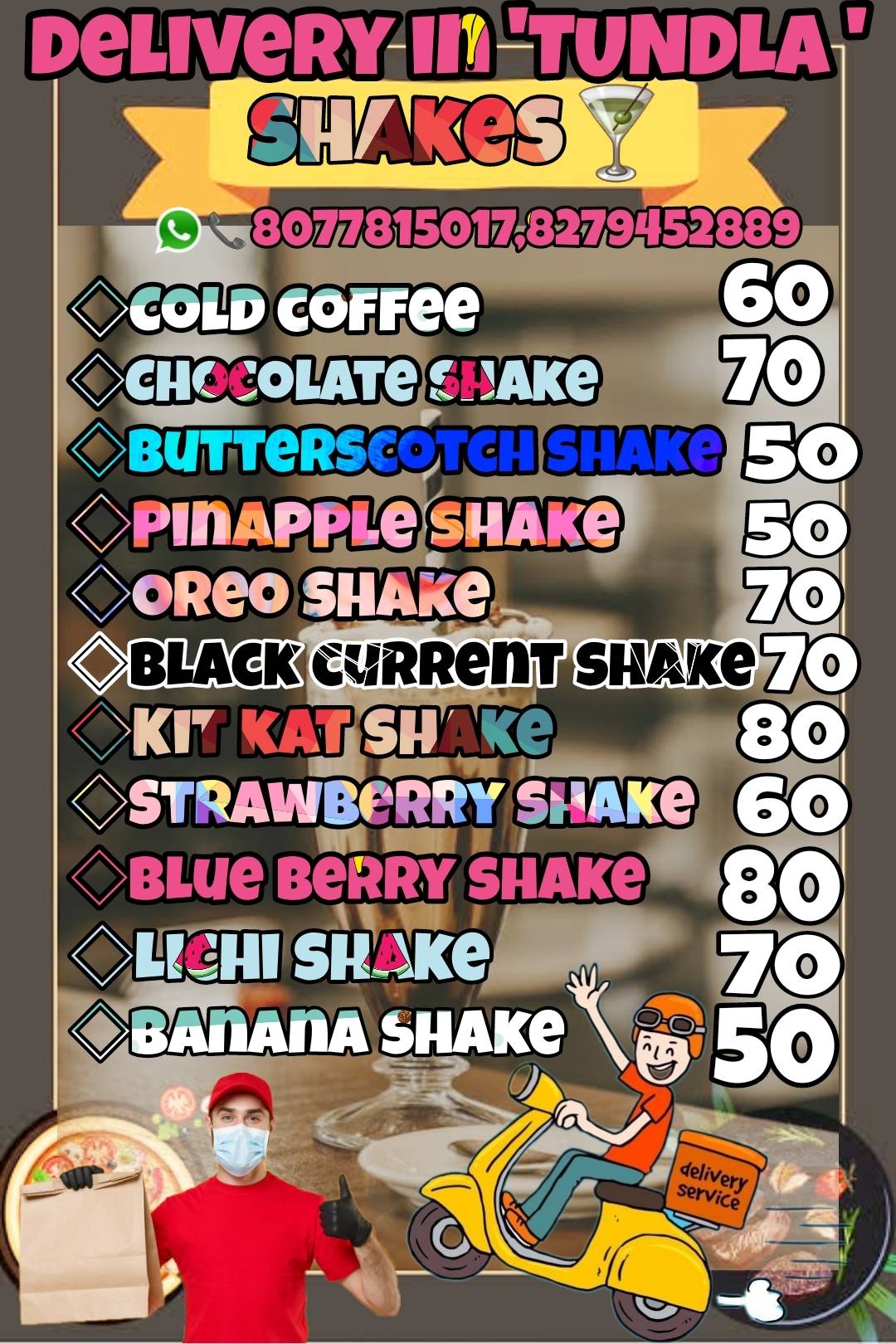 Magic Cakes & Bakers menu